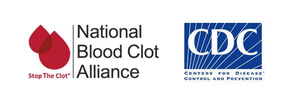 footer-logo National Blood Clot Alliance and CDC logos