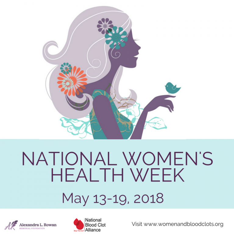 Celebrate & Share During National Women's Health Week Blood Clots