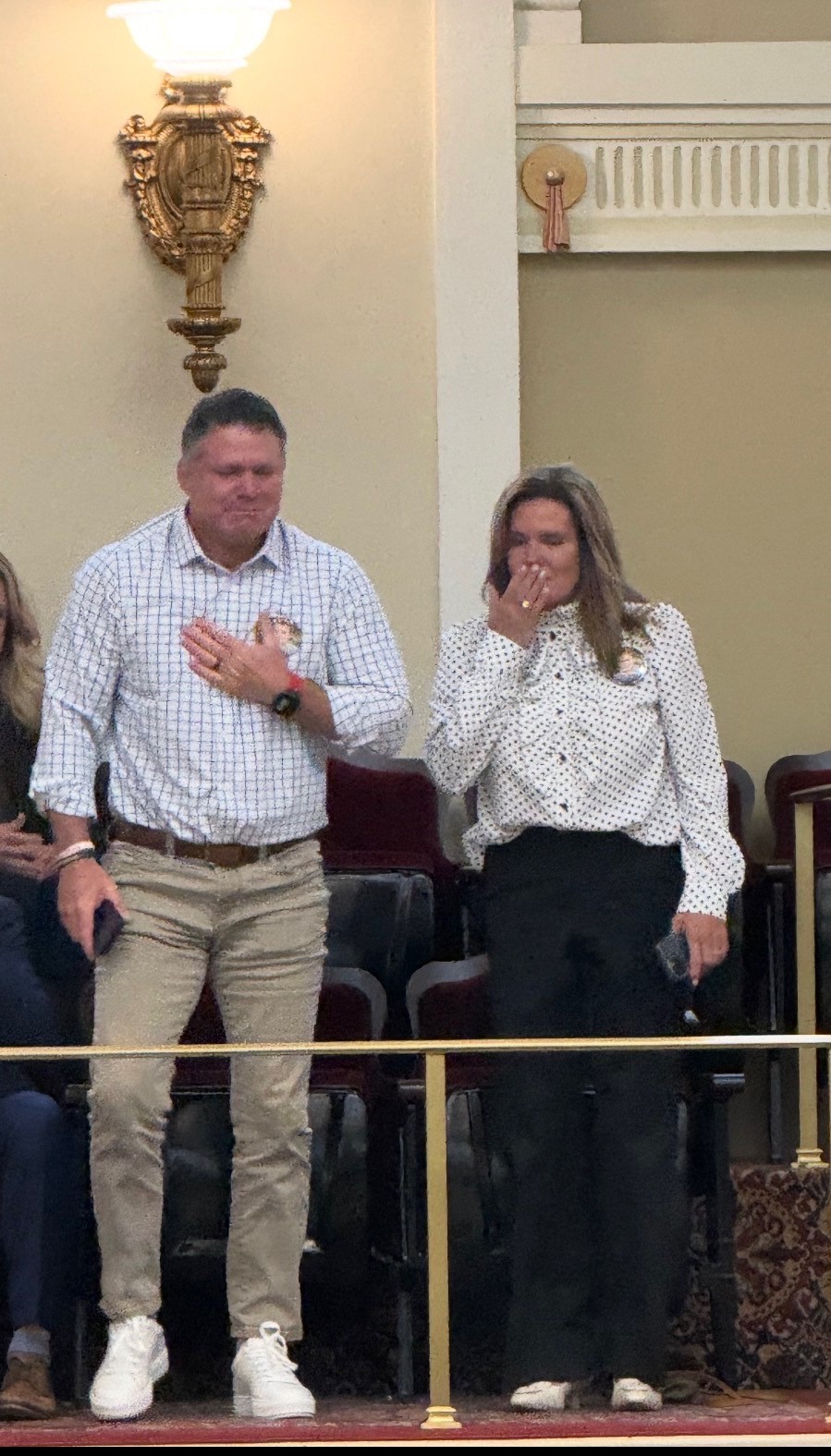 Photo of Bob and Karrie Burgess, parents of Blake Burgess, whose death from a blood clot inspired the Blake Burgess Blood Clot Prevention Act.