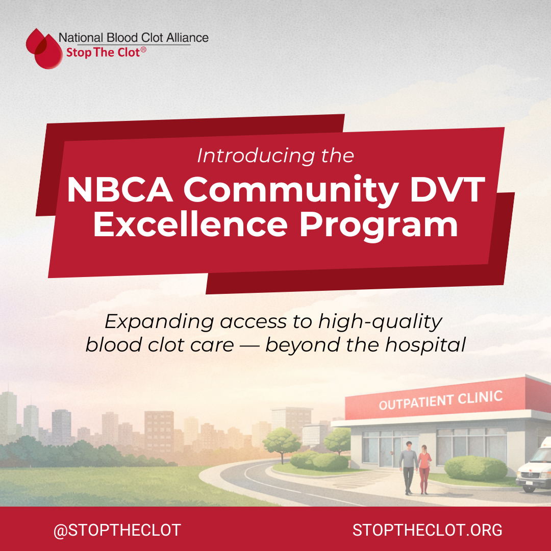 NBCA Community DVT Excellence Program Announcement Image
