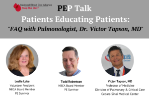 PEP Talk: FAQ with Pulmonologist, Dr. Victor Tapson