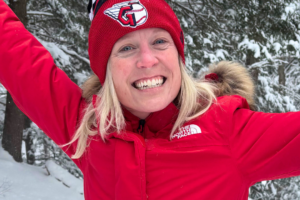 Elizabeth (Elle) Carolan, a DVT survivor and endurance athlete whose diagnosis was initially dismissed at Urgent Care before a Physician Assistant ordered the ultrasound that found her clot.