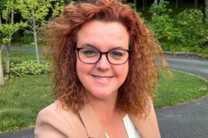 Isabelle Renaud, an extensive DVT survivor who developed a blood clot following an ankle fracture and returned to running eight months after her diagnosis.