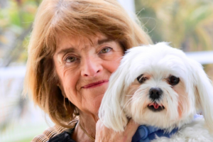 Gail Marshall, a pulmonary embolism survivor diagnosed with multiple blood clots and a collapsed lung following a cross-country flight at age 72, who spent three months on full-time oxygen before returning home to Florida.