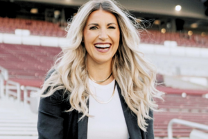 Annie Hanson, a DVT survivor diagnosed at 23 weeks pregnant after symptoms were dismissed as pregnancy pain — with a clot that had grown from her ankle to her abdomen, requiring an emergency thrombectomy at UCLA — later found to have Factor V Leiden and May-Thurner Syndrome.