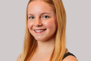 Abigail Lott, an 18-year-old dancer and DVT survivor diagnosed with blood clots in 4 veins of her lower leg two weeks after a foot fracture, later found to have Factor V Leiden heterozygous and May-Thurner Syndrome — three converging risk factors her physician identified as the cause of her clotting.