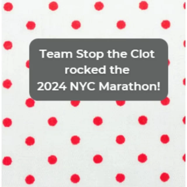 🏃Happy Global Running Day!

Today, we're celebrating the runners of Team Stop the Clot, both past an present, including the 16 runners who are currently training for the 2025 TCS New York City Marathon, which takes place November 2. 

We deeply appreciate these dedicated runners who are not only chasing their marathon dreams but also spreading awareness about blood clots. They're turning each stride into a powerful message and supporting NBCA's mission to educate others about the risks of blood clots.

🔗 Learn more about our marathon runners, why they are running, and the journeys that brought them to the National Blood Clot Alliance on the team page at the link in bio.

Check out some highlights from last year’s marathon and keep an eye out for our first Team Stop the Clot runner profile this afternoon!

#stoptheclot #globalrunningday #runforacause #runningcommunity #nyrr # #nycmarathon #bloodclotprevention #bloodclotawareness #fundraising